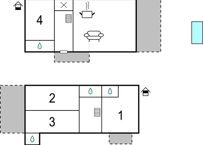 בית נופש 4 Bedroom Gorgeous In